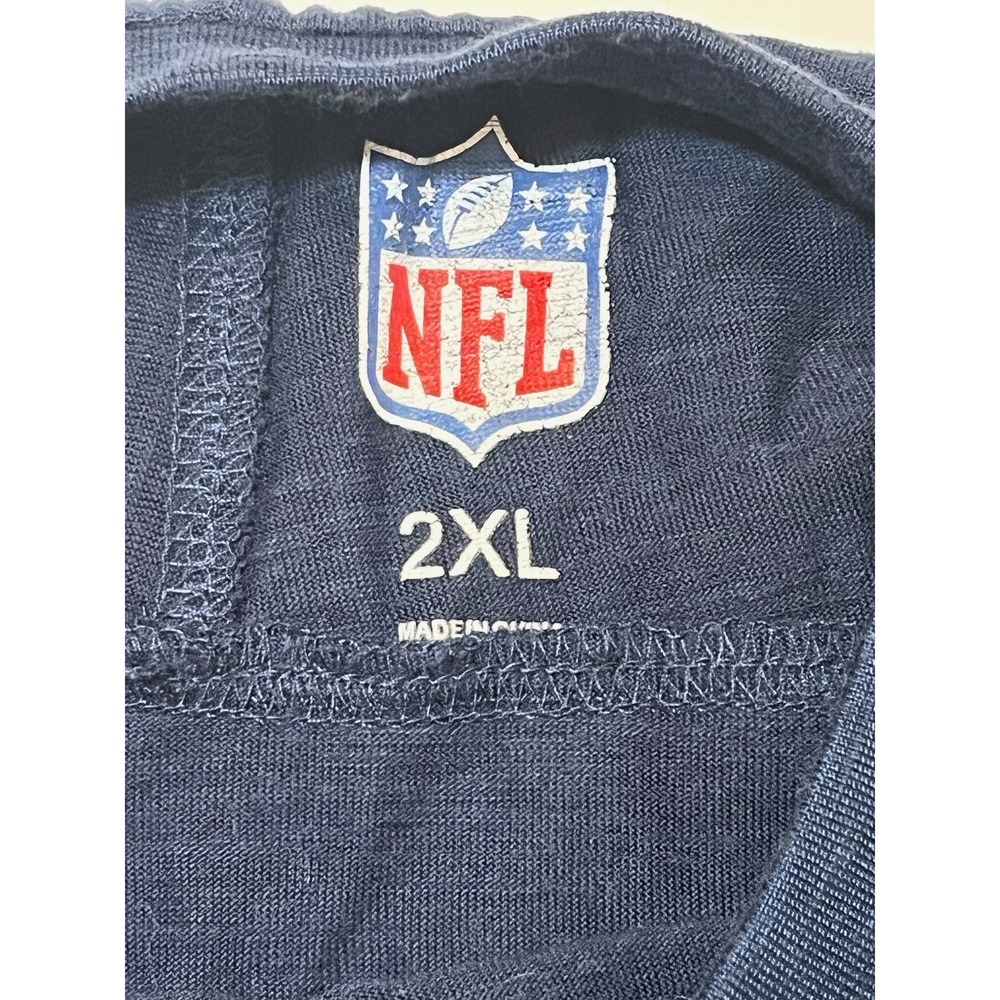 NFL Seattle Seahawks Long Sleeve Shirt Mens 2XL Navy Blue Green Logo Football - Picture 8 of 8